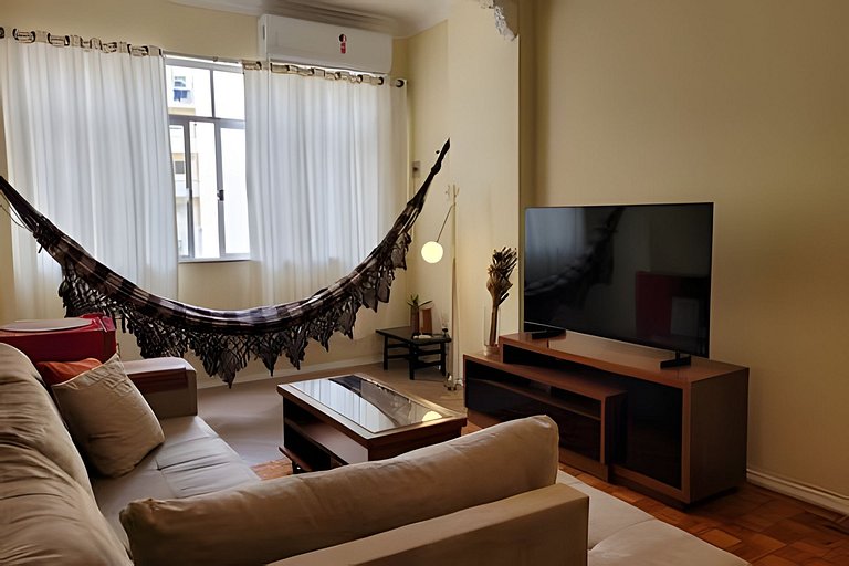 Confortável e Espaçoso Apartamento perto da Praia