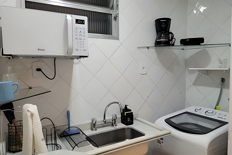 Estudio amplio y acogedor en Copacabana.