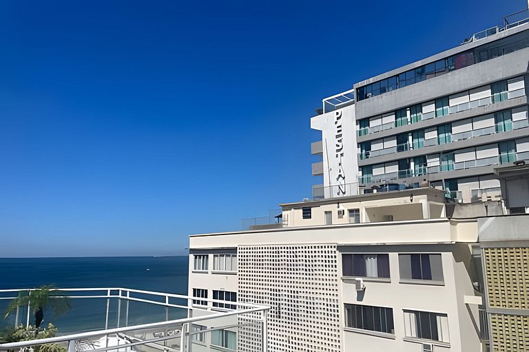 On Copacabana Beach with a pool and balcony!