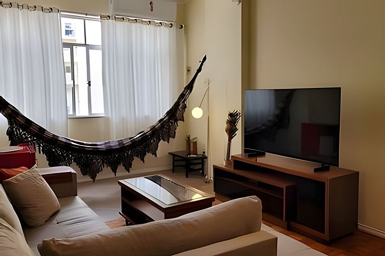 Confortável e Espaçoso Apartamento perto da Praia